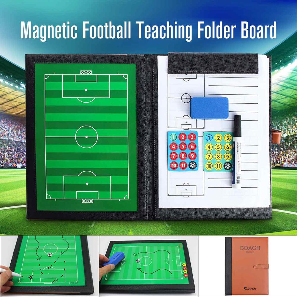 A4 For Precision Tactical Board Soccer Basketball Coach Clipboard Basketball Double-side Board PU Material Soccer Fold Board