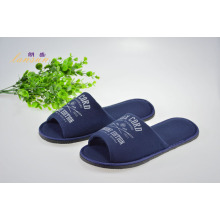 Black Terry Cloth Hotel Slippers