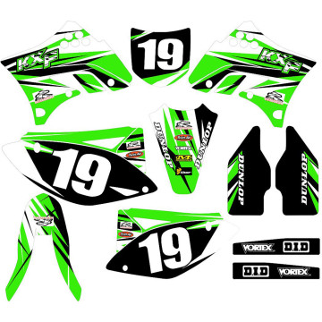 Full set of 3M Stickers kits Motorcycle Graphics Backgrounds Decals For Kawasaki KX250F KXF250 2009 2010 2011 2012 KXF 250 KXF