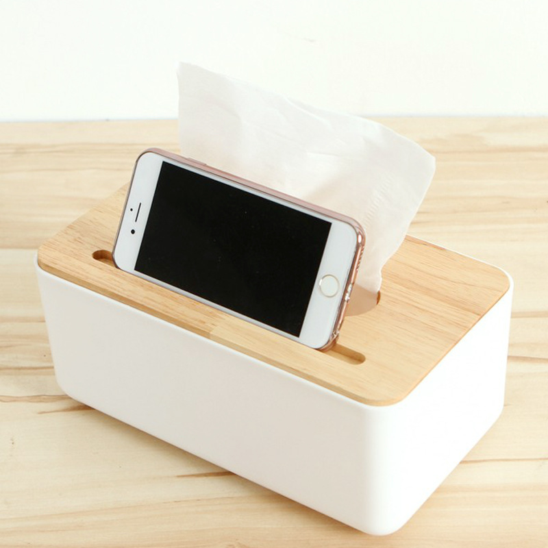 Multi Functional Toilet Paper Napkins Plastic European Wooden Box5 Jpg