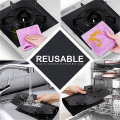 4pcs Kitchen Stove Protection Mats New Kitchen Easy Non-stick PTFE Liner Cleaning Pad Hob Liner Stove Top Cookware Parts