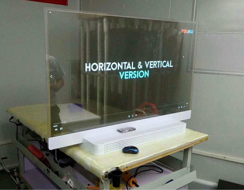 55 inch display transparent OLED advertising digital signage