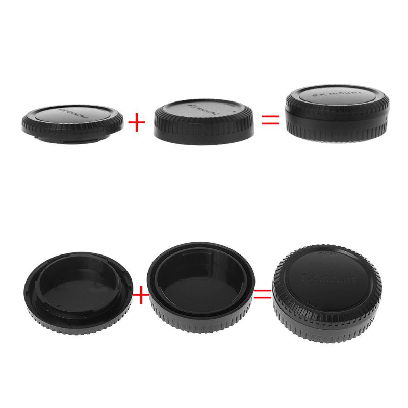 Rear Lens Body Cap Camera Cover Anti-dust Protection Plastic Black for Fuji Fujifilm FX X Mount X6HB