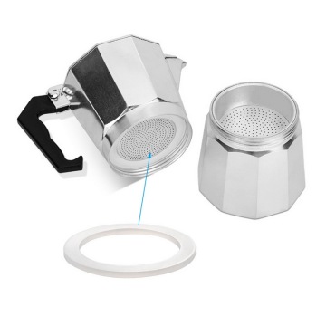 Milky White Flexible Washer Gasket Ring For Moka Pot Silicone Seal Espresso HG4840-HG4843 Top Capsule Reusable Sweet Taste