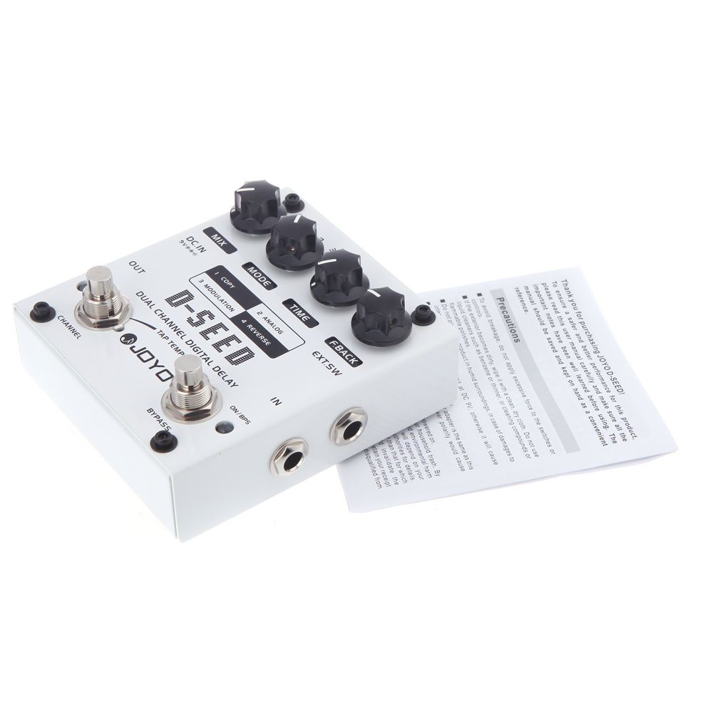 JOYO D-SEED Dual Channel Digital Delay Guitar Effect Pedal Guitar Pedal American/British Sound Guitar Accessories Parts
