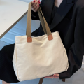 Japanese commuter large capacity shoulder canvas bag