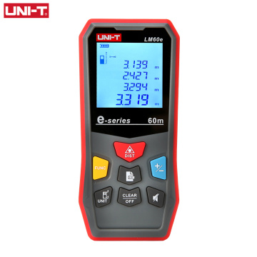 UNI-T 45M 50M 60M Laser Rangefinder Digital Laser Distance Meter Ruler Building Tape Measure Large LCD Backlight