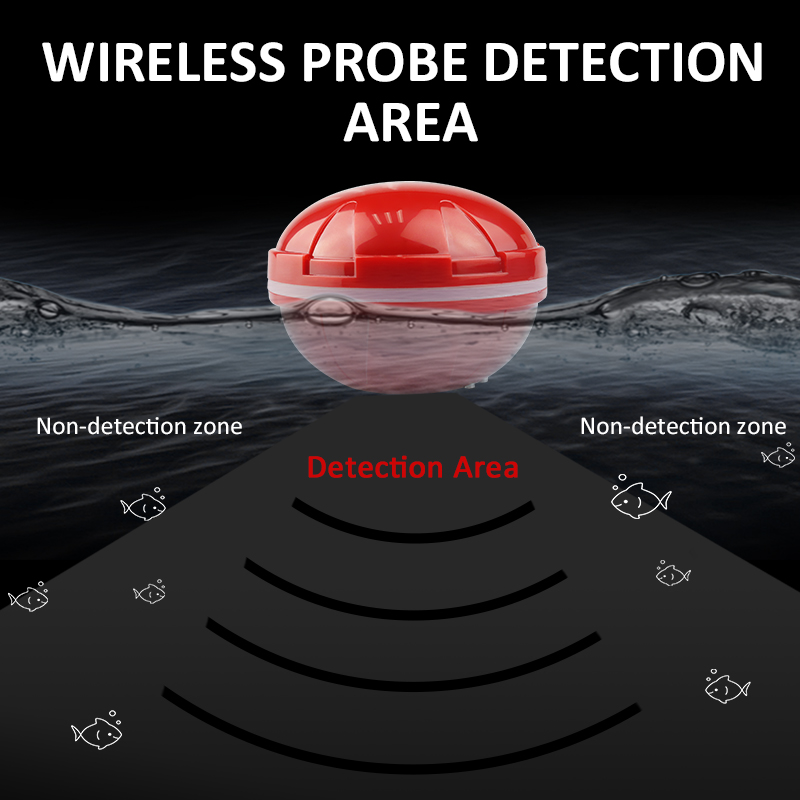 Fish Finder Portable Wireless Sonar 48M/160ft Depth 200M Distance Range Lake Fish Detect Professional Fish Finder