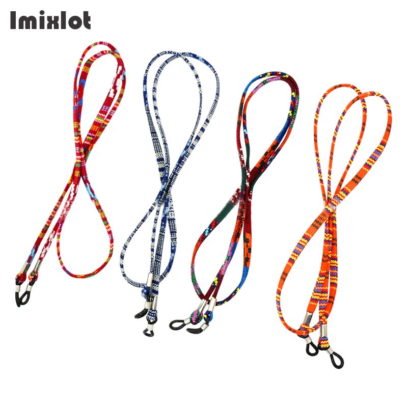 5pcs/lot Fashion Eyeglasses Glasses Chain Straps Cotton Sunglasses Chain Neck String Cord Retainer Strap Eyewear Lanyard Holder