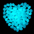 100pcs White Luminous Pebble Stones Gardening Aquarium Landscaping Garden Yard Decor Artificial Glow Pebbles Stones