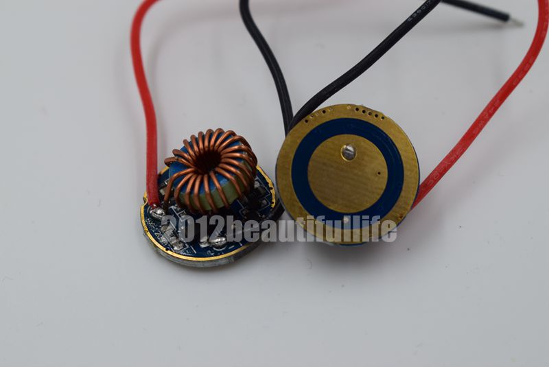 5 Modes 20mm Led Driver for 10W CREE XML/XML2 /XPL High power led Powered by 1-3pcs 18650