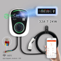 DUOSIDA EV Charging Station 32A App Version Electric Vehicle Wall Mount Charger J1772 Type 1 with 5m Cable Wifi Function