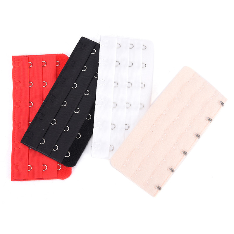 3pcs 3Rows 6 Hooks Bra Extenders Strap Buckle Extension Clasp Straps Women Bra Strap Extender Intimates Accessories Sewing Tool