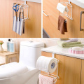 2-tiered Toilet Tissue Paper Holder Shelf Stainless Steel Bathroom kitchen Towel Roll Paper Multi-function Storage Cabinet Rack