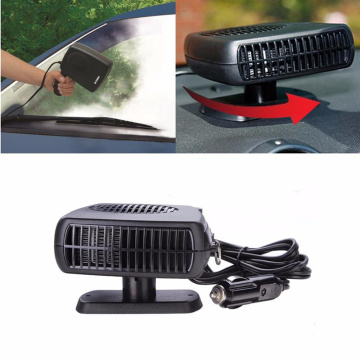 Portable Car Heater Heating Fan 2 in 1 12V Auto Heating Cooling Fan Machine Dryer Windshield Defroster Demister Swing-out Handle
