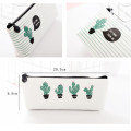 Cactus Pencil Case For Kids School Supplies Canvas Pen Bag Box Large Capacity Stationery Students Zipper Holder Pencilcase Pouch