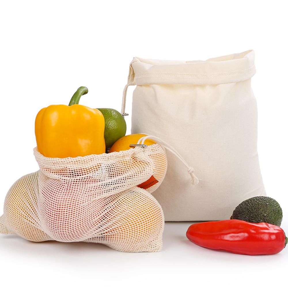 Cotton Drawstring Bag Eco-friendly Flour Bag Rice Bread Bag Pure Cotton Shopping Bag Linen Drawstring Storage Bags