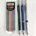 Mechanical pencil 2.0mm 2B drawing writing activity pencil with12-color refill office school stationery