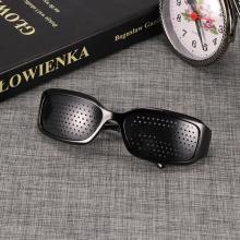 New Arrival Black Unisex Vision Care Pin hole Eye Exercise Eyeglasses Pinhole Glasses Eyesight Improve plasticHigh Quality