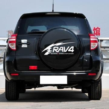 Car Stickers Reflective Rav4 Spare Tire Stickers Back Tire Stickers Spare Tire Cover Decals For Toyota