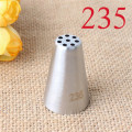 1PCS #235 Multi-Open Nozzle Icing Tip Stainless Steel Piping Nozzles Cup Cake Decorating Cream Mouth For Grass Mont Blans