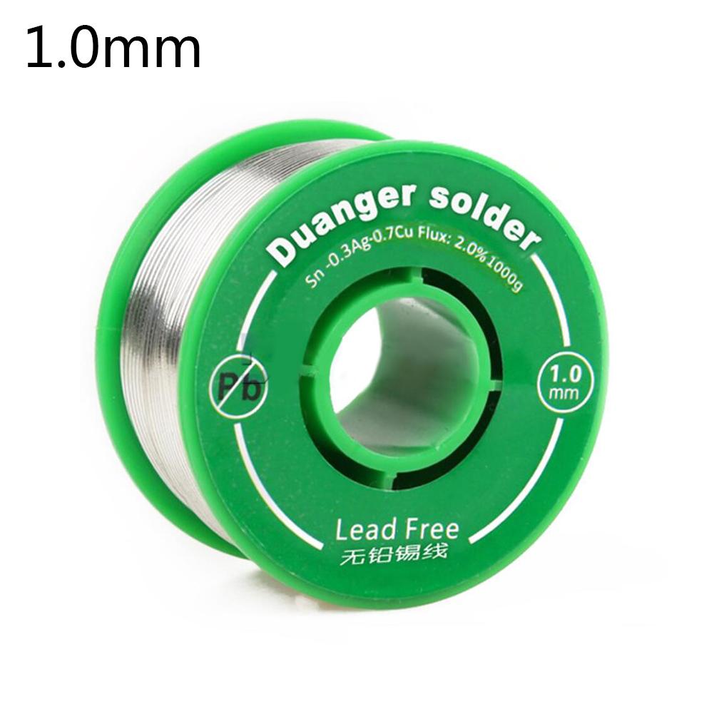 Lead-free Solder Wire Environmental Protection Lead-free Solder Wire 100g 0.6/1mm 63/37 2.0% 45FT Lead Tin Wire Rosin Wire Roll