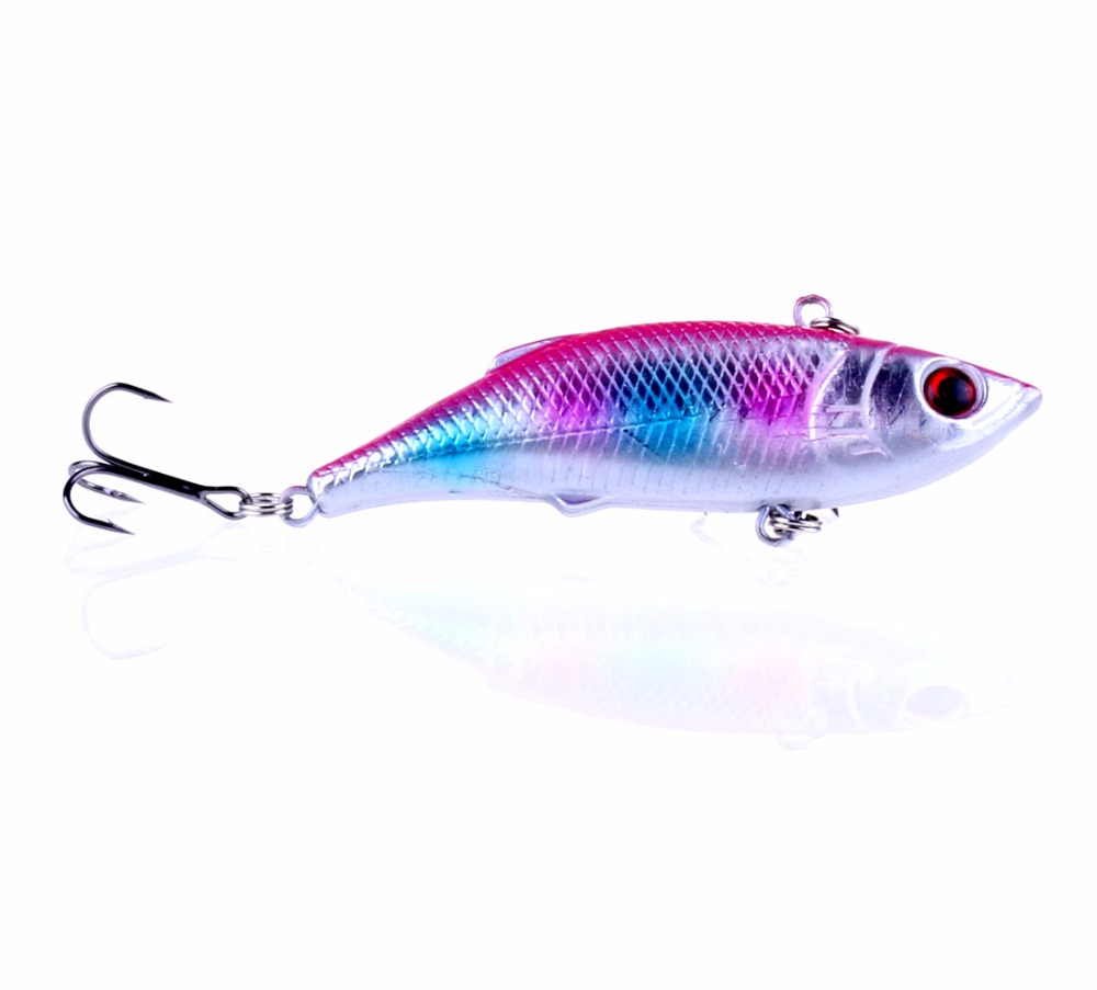 1Pcs 7.5cm 10g Rattlin Vib Fishing Lure Artificial Bait Vibration Fishing Tackle Crap Fishing Swimbait Pesca Wobblers