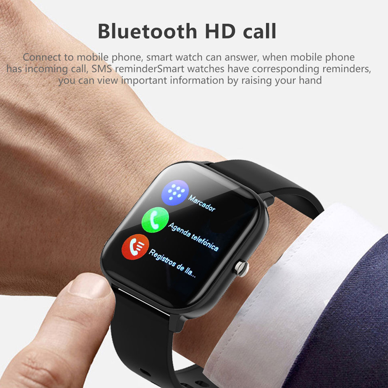 LYKRY P9 Smart Watch Women Men Full Touch Fitness Tracker Bluetooth Call Smart Clock Sport Smartwatch for Xiaomi Huawei PK P8
