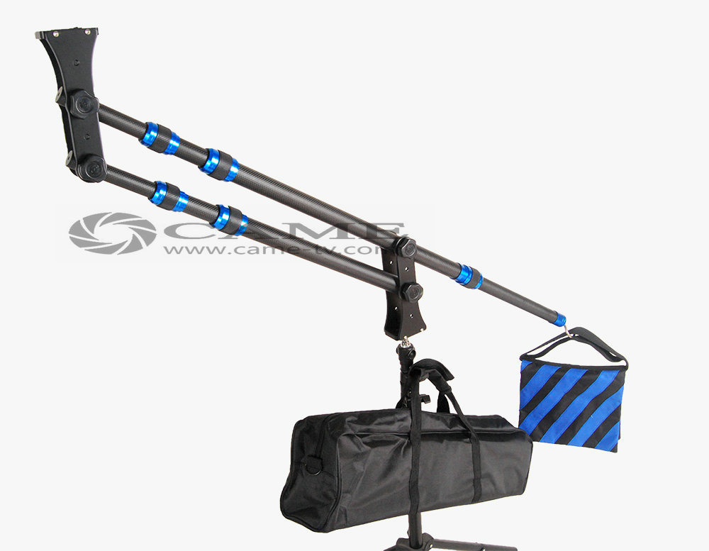 Portable Mini Carbon Fiber Camera Crane Jib Arm Crane only 1.8kg 2m extention