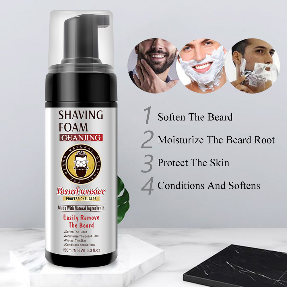 150ml Shaving Foam Refreshing Shaving Cream Men Razor Barber Soften Beard Moisturizing Beard Root Hair Removal Tool Skin Care