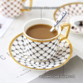 Elegant Bone China Coffee Set Gold Porcelain Tea Set Luxury Pot Cup Ceramic Mug Sugar Bowl Creamer Teapot Milk Jug Coffeeware