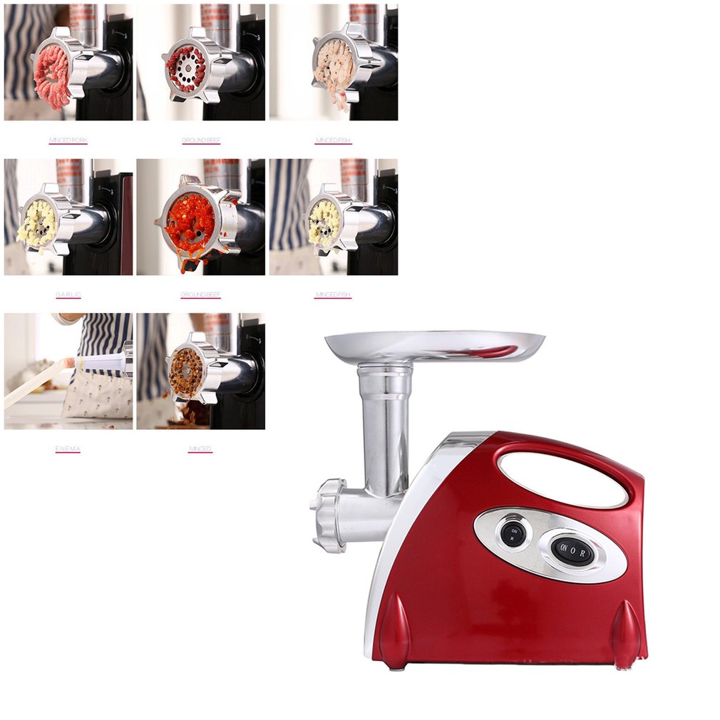 Electric Meat Grinders 2800W Stainless Steel Powerful Electric Grinder Sausage Stuffer Meat Mincer Slicer for Kitchen