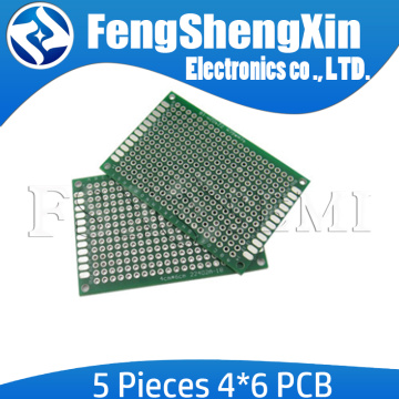 5pcs/lot New 4x6cm PCB 4*6 Double Side Prototype PCB diy Universal Printed Circuit Board