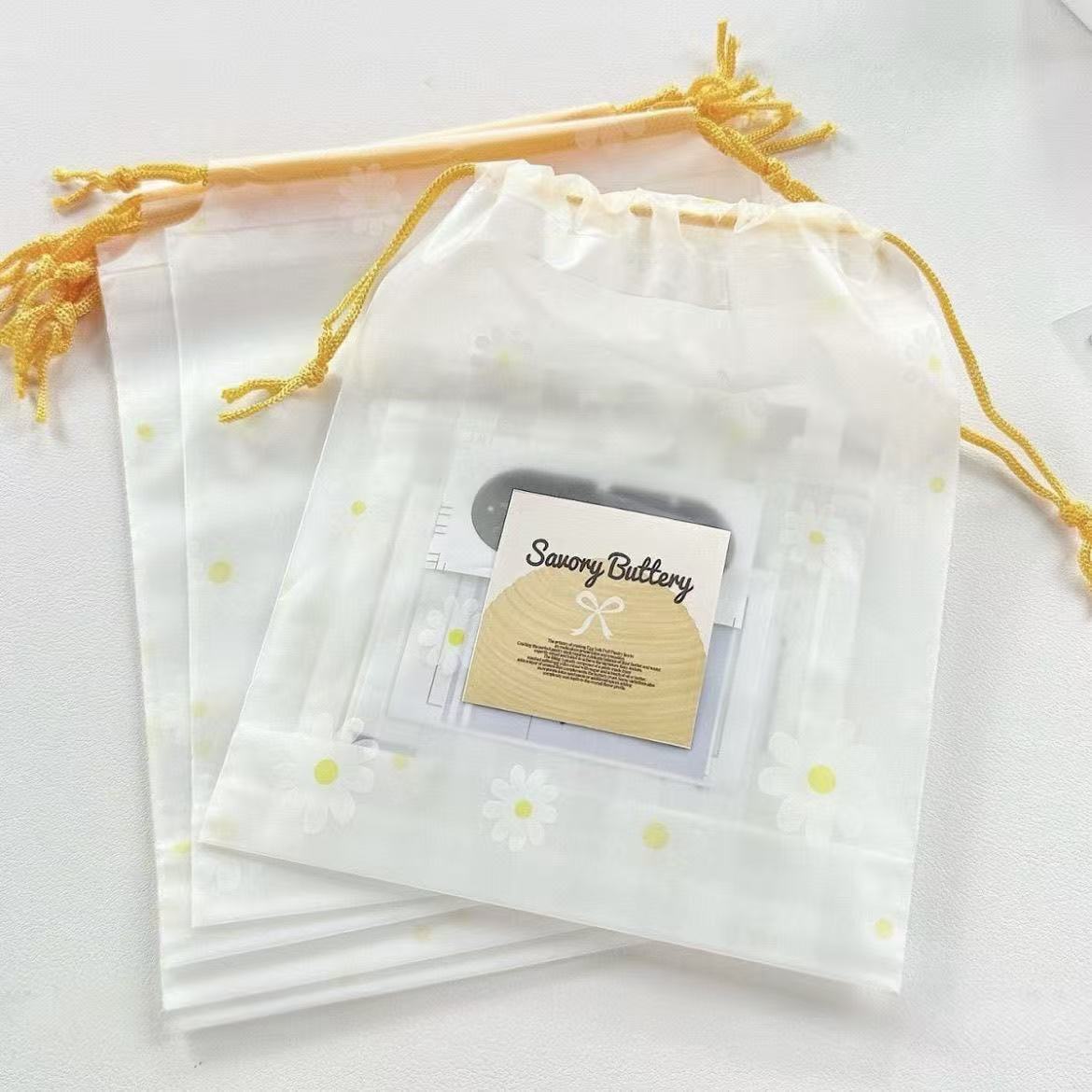 Semi-Transparent PE Drawstring Bag1