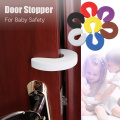 4PCS EVA C Shape Security Cabinet Locks Door Clip Baby Safety Locks Children Protection Kids Finger Safe Soft Foam Door Stopper