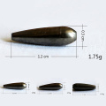 2020 New 3/5/10PCS For Choose Tungsten Bullet Worm Weight Flipping Weight 0.75g 1.25g 1.75g 2.75g Fishing Sinker Lure Tool