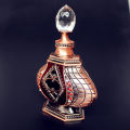 1PC 10ml Vintage Metal Perfume Bottle Retro Arab Style Essential Oil Bottle Antiqued Alloy Wedding Craft Gift