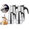 100ml/200ml/300ml/450ml Stainless Steel Coffee Brewer Kettle Pot Pro Barista Pot Portable Espresso Coffee Maker Moka Pot#2