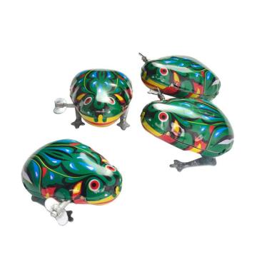 1pc Kids Classic Tin Wind Up Clockwork Toys Jumping Frog Vintage Toy For Children Boys Educational Classic Toys For Baby Infant