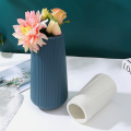 Fall Resistant Plastic Vase Home Decor White Blue Imitation Ceramic Flower Pot Flower Basket Nordic Decoration Vases for Flowers