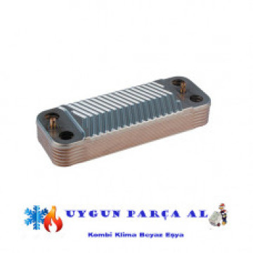 Heat exchanger plates boiler Saunier duval 359.66.0001- THEMAC24E, THEMA24ECEV, THEMA25EF, THEMACLASSIC F24, THEMATEK SC 24E.