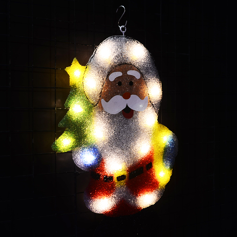 2D xmas Santa clause motif lights - 21 in. Tall navidad light bar decoration party lights outdoor luces navidad 2018