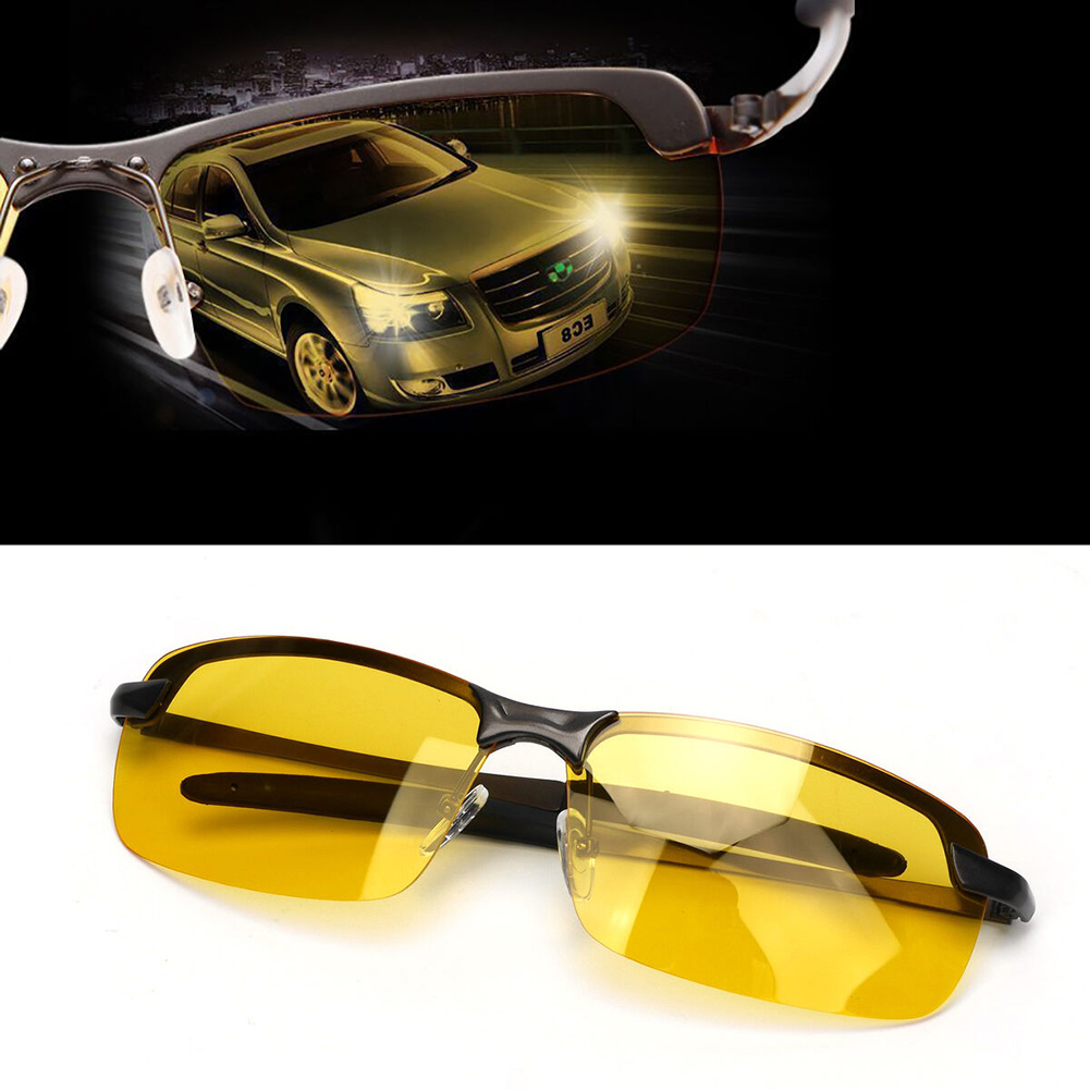 Night-Vision Glasses Protective Gears Sunglasses Night Vision Drivers Goggles Driving Glasses UV400 Protection Anti Glare