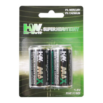 HW C Size Battery R14P Metal Jacket