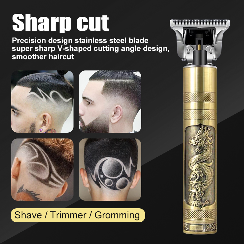 Buddha close-cutting 0mm baldheaded outliner men zero-gappedbarbershop Digital Hair Trimmer Rechargeable hair clipper Cordless