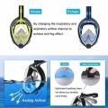 Professional Scuba Diving Mask Full Face Snorkeling Mask Underwater Anti Fog Diving Mask Adult Silicone Swimming Diving Mask