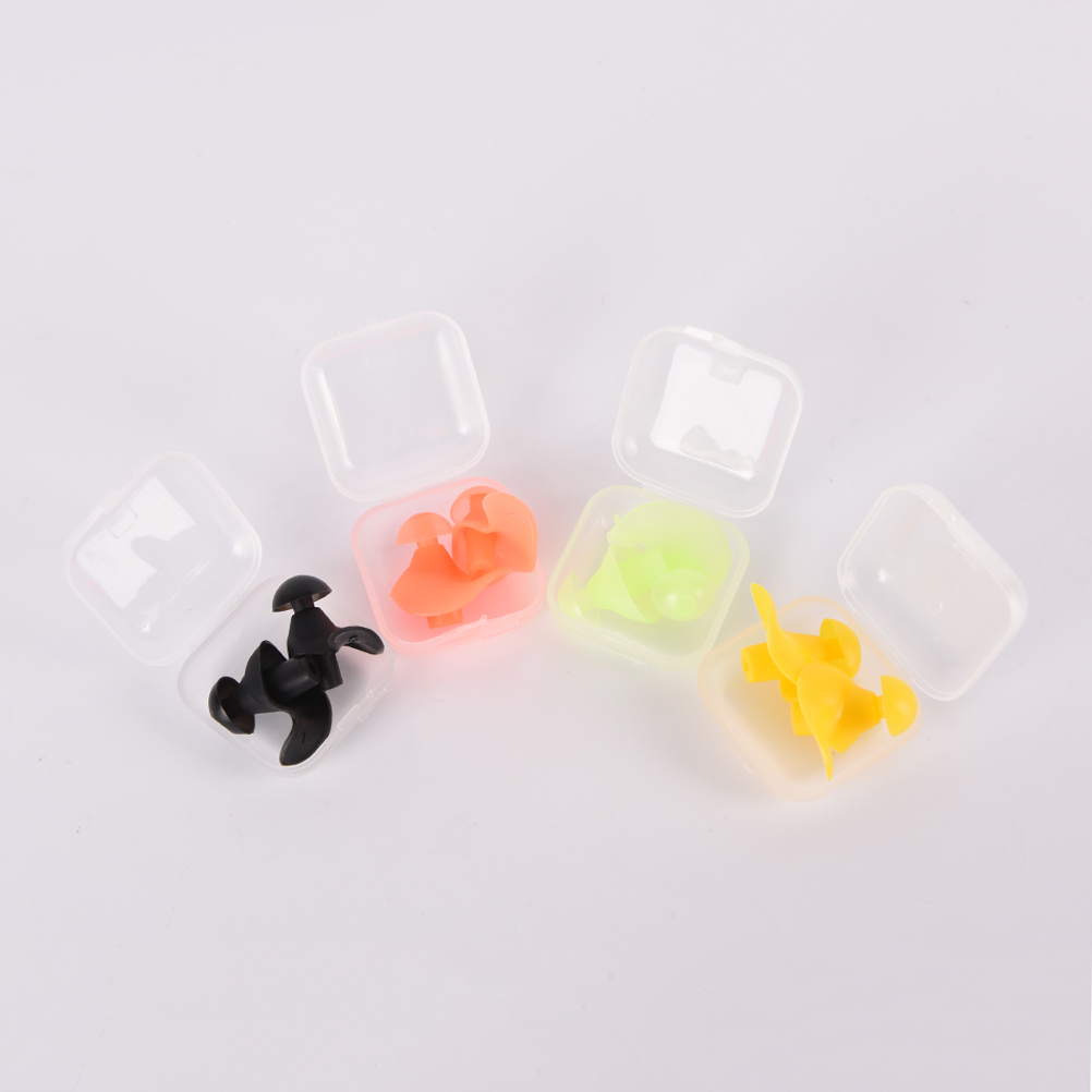 1 Pair Soft Ear Plugs Swimming Silicone Waterproof Dust-Proof Earplugs Diving Water Sports Swim Swimming Anti-noise Accessories