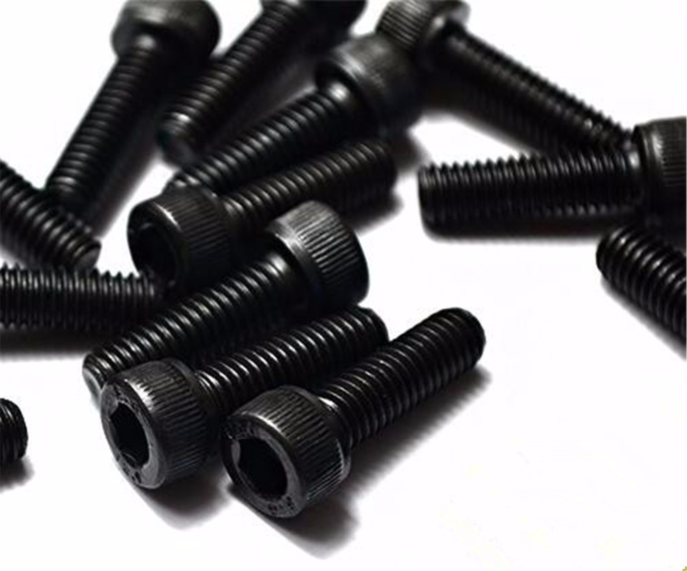 5PCS M8 Black 12.9 Cylinder Head Hex Socket Screw Cup Head Bolt M8*50/55/60/65/70/75/80/90/100mm