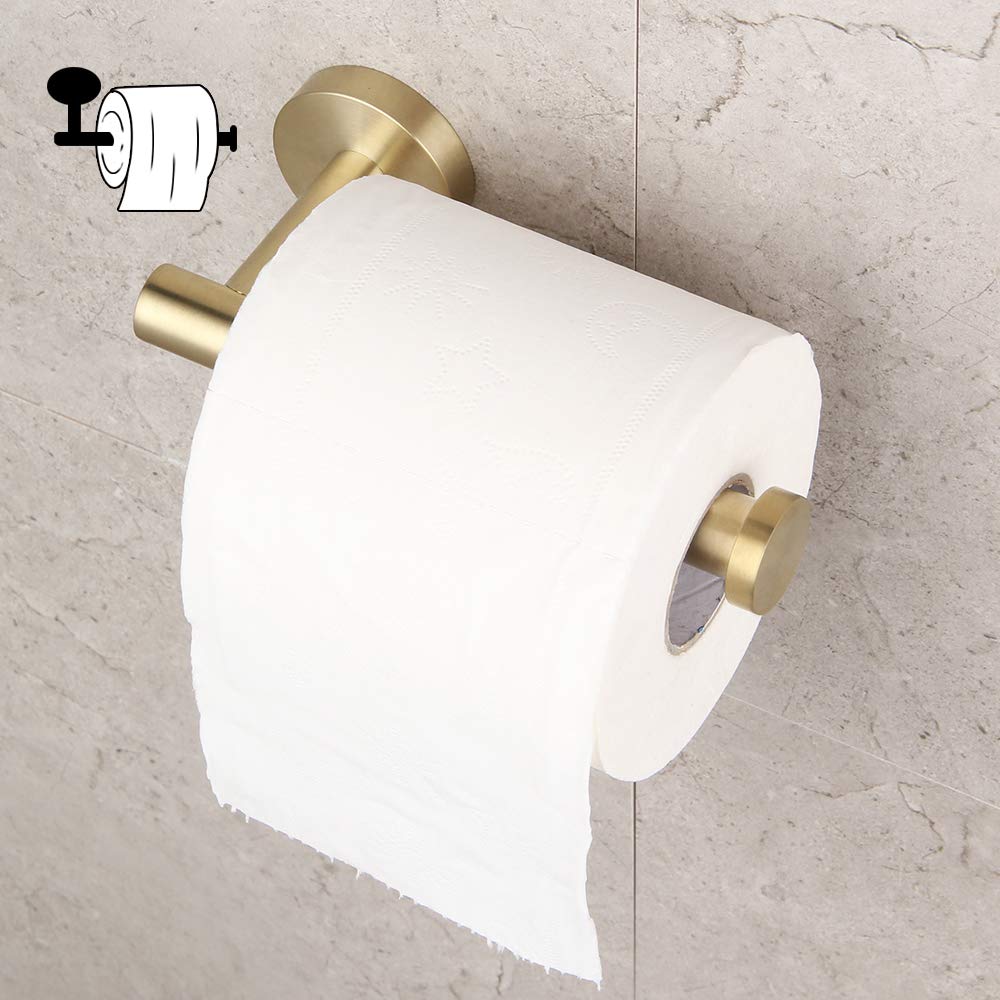 Brushed Gold Toilet Paper Holder wc paper holder waterproof Toilet Paper Holder for Bathroom Accessories Set