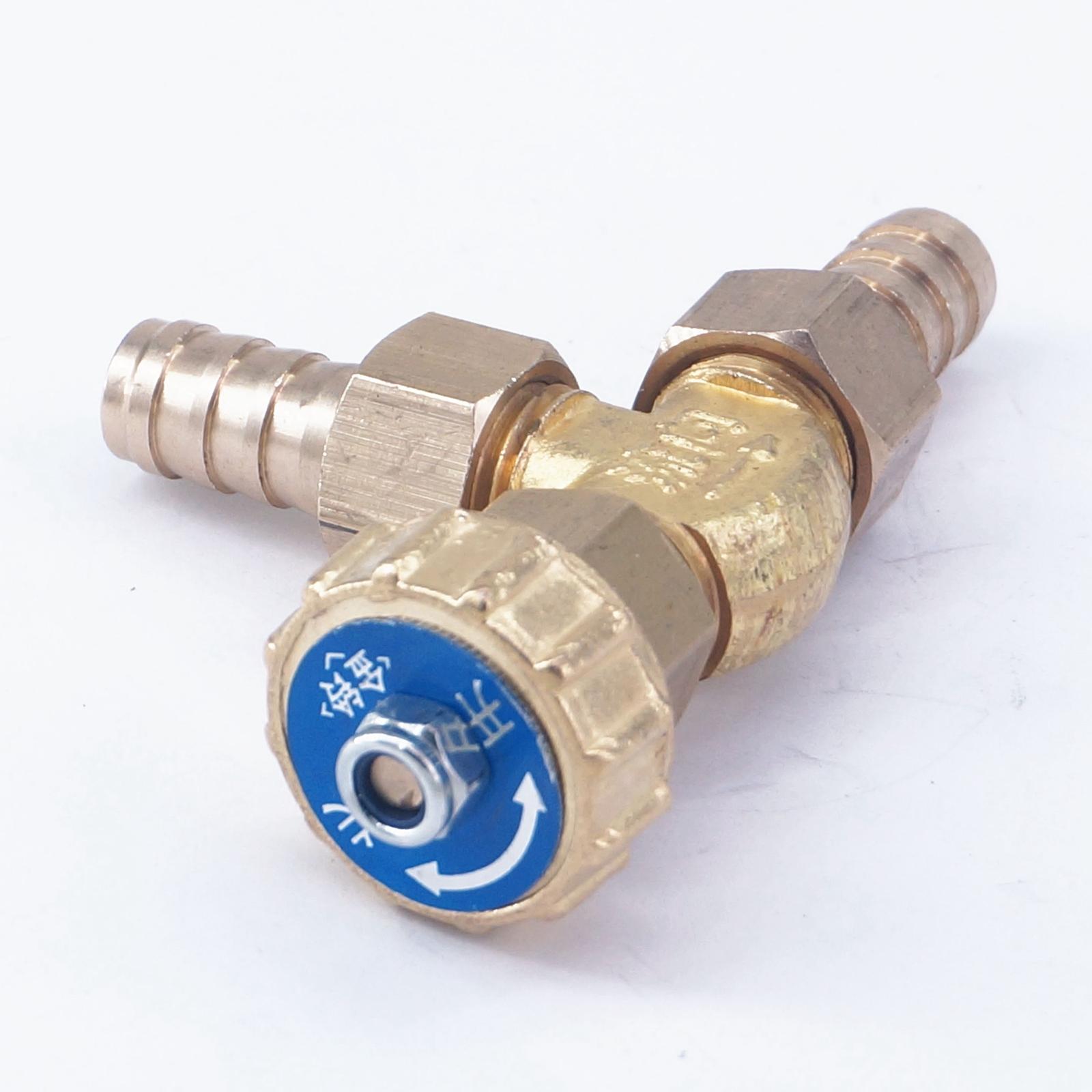 Elbow Brass Needle Valve 10mm hose barb only for gas Max Pressure 0.8 Mpa